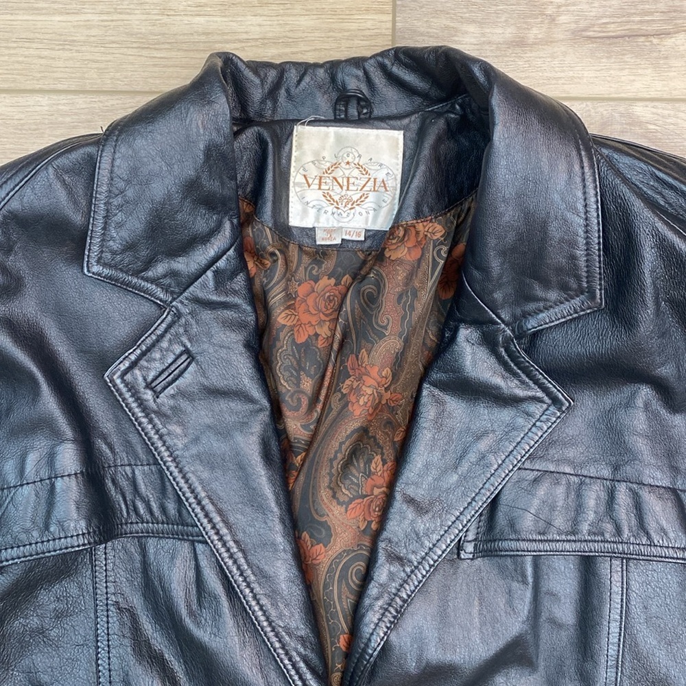 Vintage 80's Genuine Leather Jacket - Picture 2 of 16